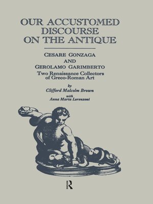 cover image of Our Accustomed Discourse on the Antique
